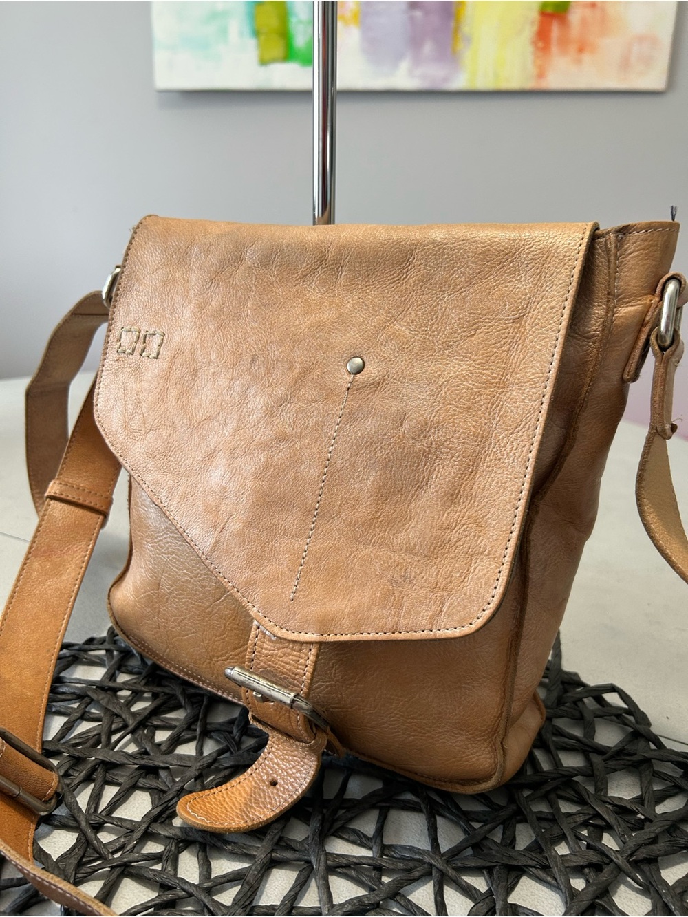 Bed Stu Venice Beach Rustic Crossbody Messenger Bag - Picture 3 of 10
